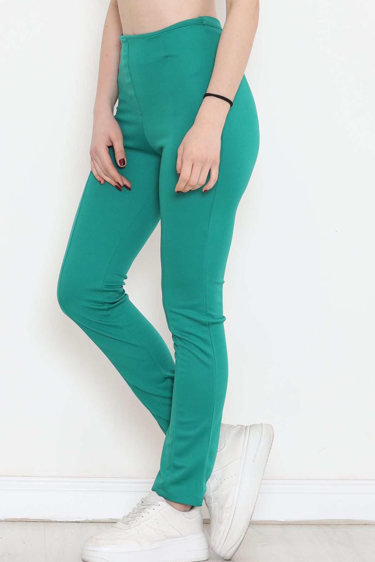 Side Zipper Pants Green - 18412.631.