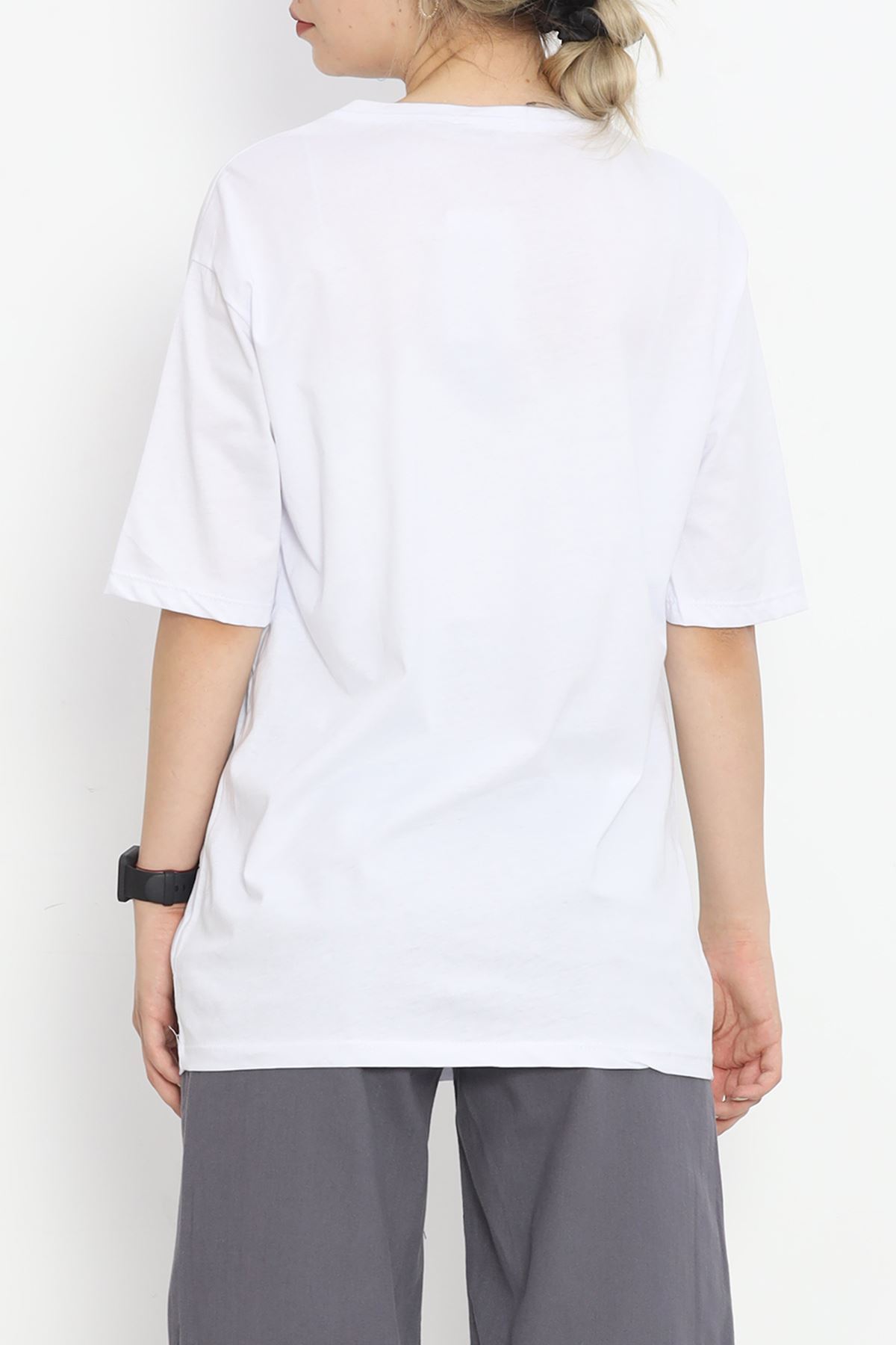 Eye Embroidered T-shirt White1 - 1885.751.