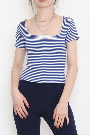 Striped Square Neck Blouse Saks - 15892.1567.