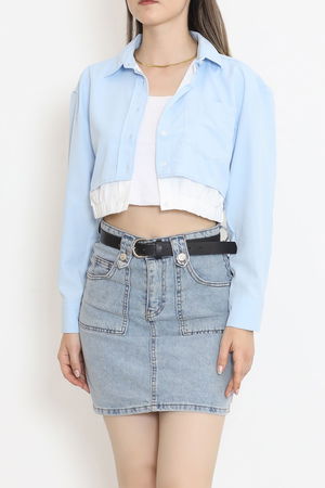 Crop Shirt with Pocket Bebemavi - 18584.1247.