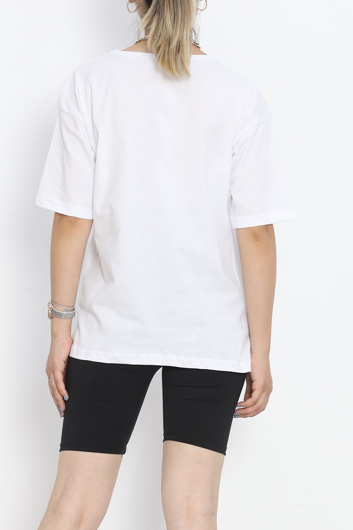 Printed Crew Neck T-shirt White - 16520.1567.