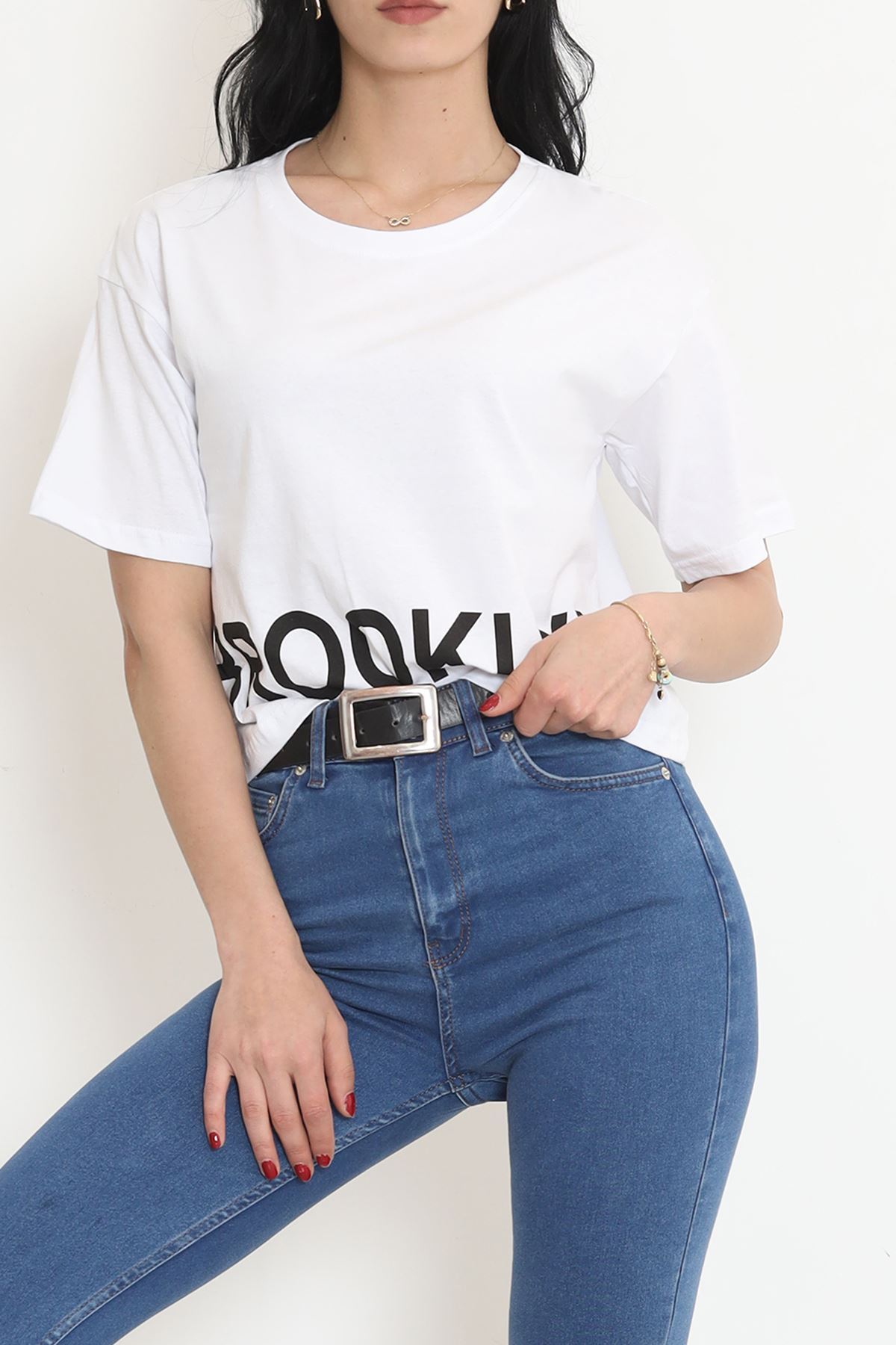 Printed T-shirt White - 16484.1567.