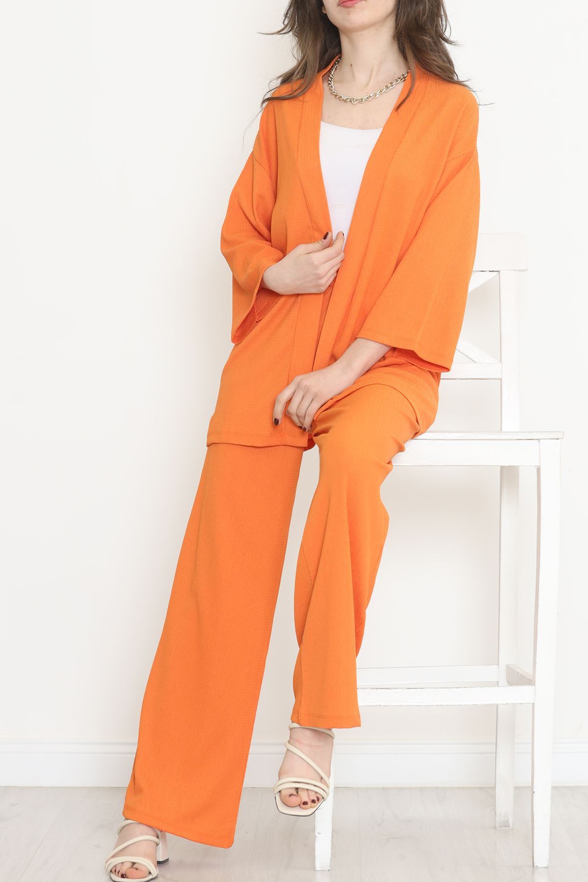 Long Kimono Suit Orange - 722.1247.