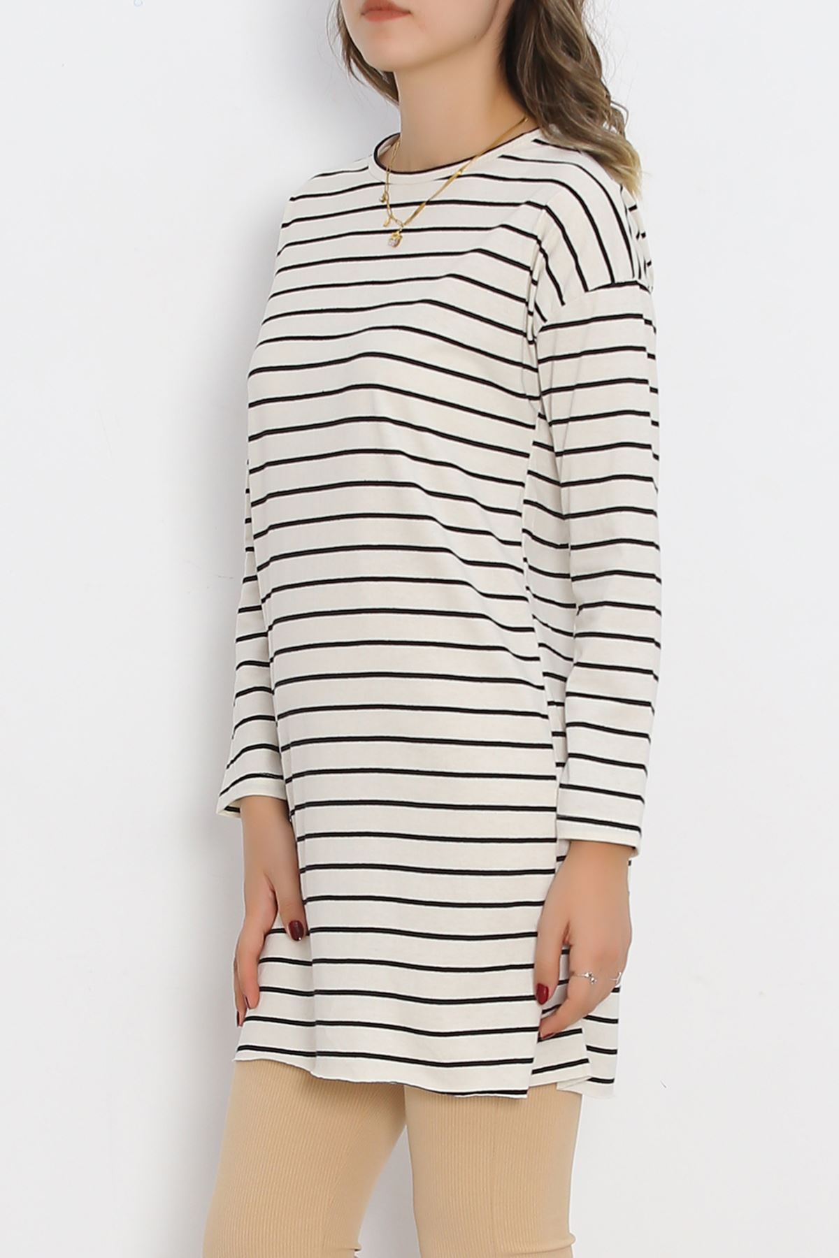 Striped Tunic Ecru - 11313.1567.