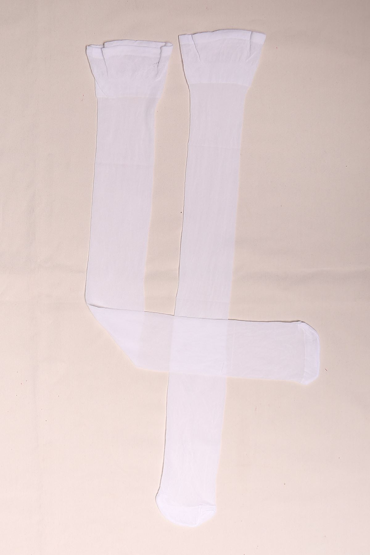 Garter Socks Without Lace White - 1100.1364.