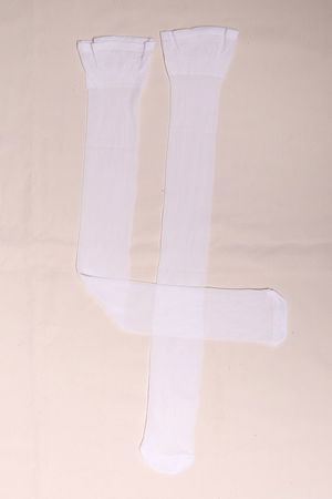 Garter Socks Without Lace White - 1100.1364.