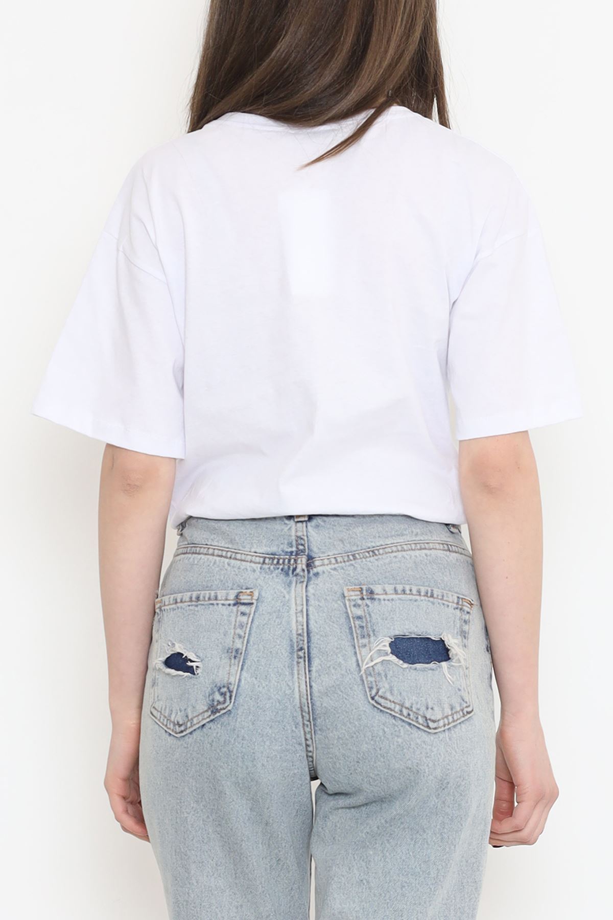 T-shirt with elastic waist White - 16541.1567.