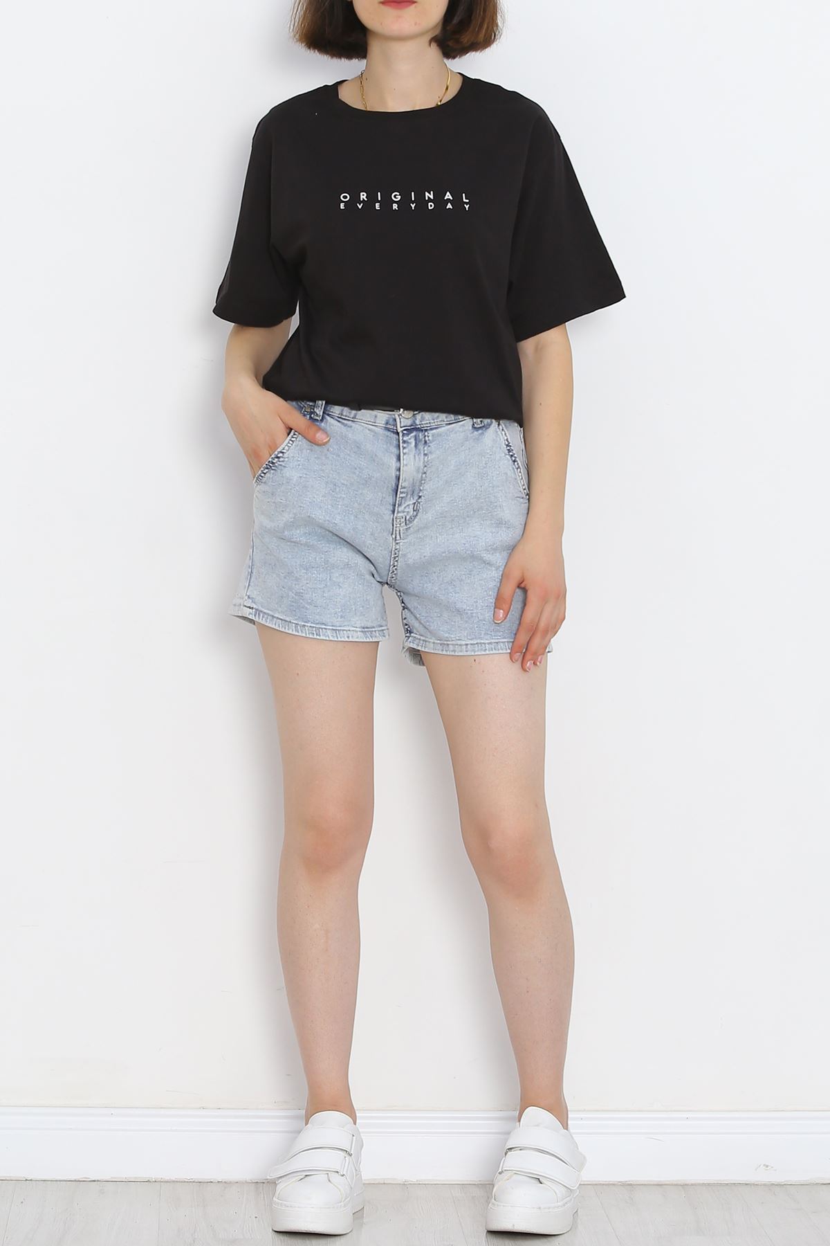 Printed Oversize Men's T-Shirt Black - 20020.1567.