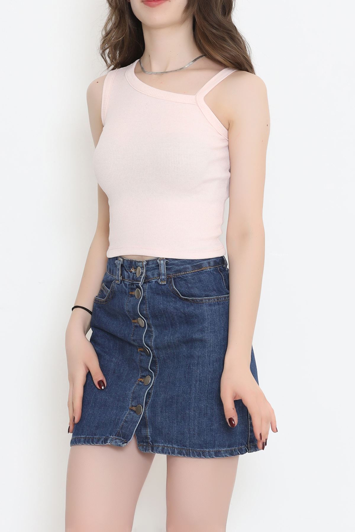 Camisole tank top with straps Powder - 18178.1723.