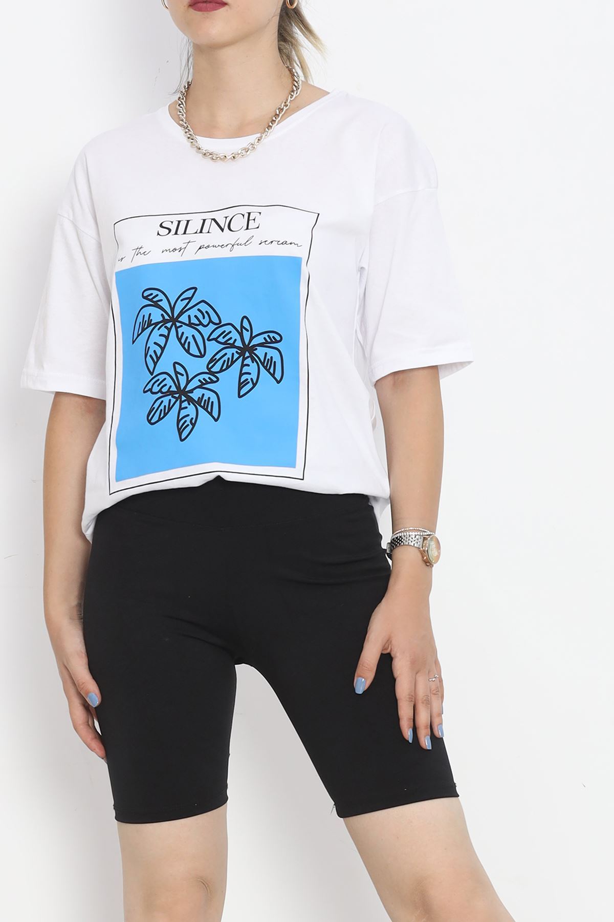 Printed Crew Neck T-shirt White - 16520.1567.