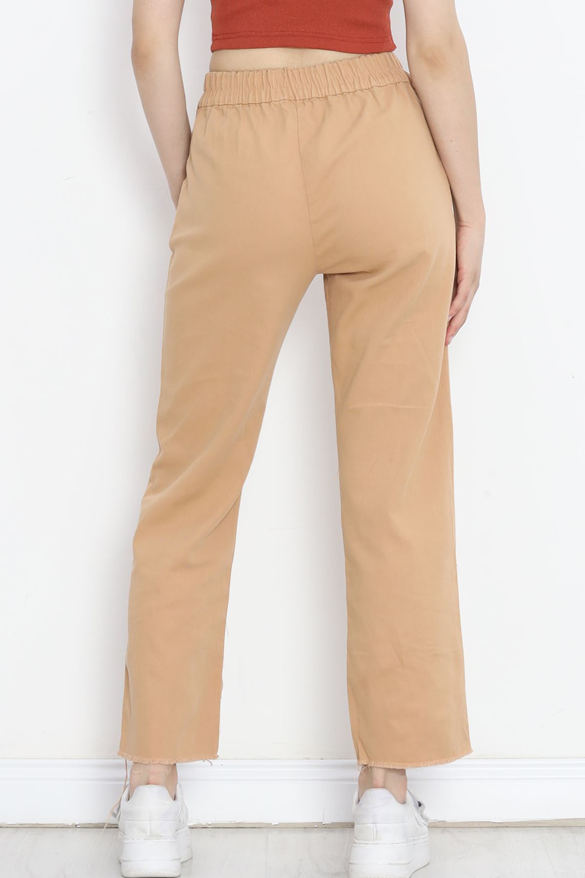 Trousers with Tasseled Trousers Sütlükahve - 152476.299.