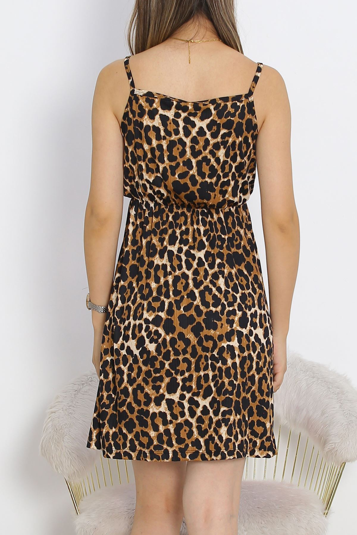 Printed Pegasus String Dress Bigleopard - 913.1287.