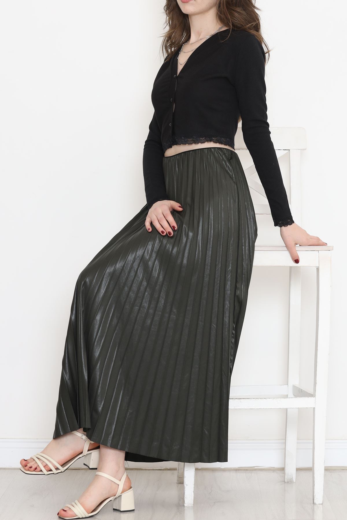 Pleated Skirt Khaki - 20257.1778.