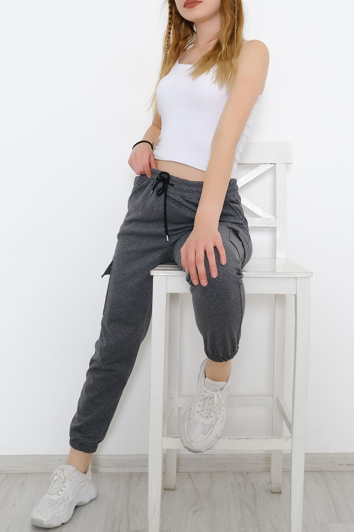 Cargo Pocket Sweatpants Smoked - 9238.1250.