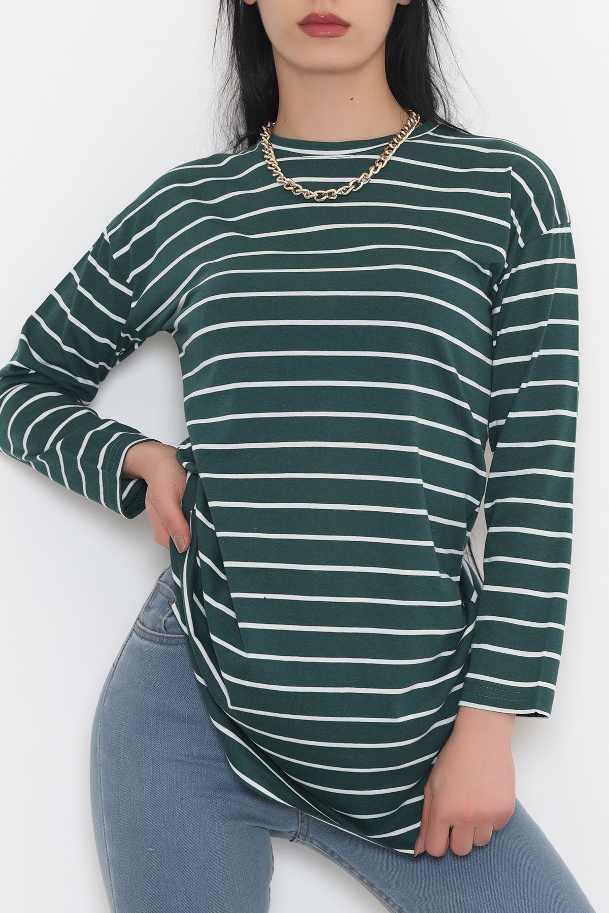 Striped Tunic Dark Green - 11313.1567.