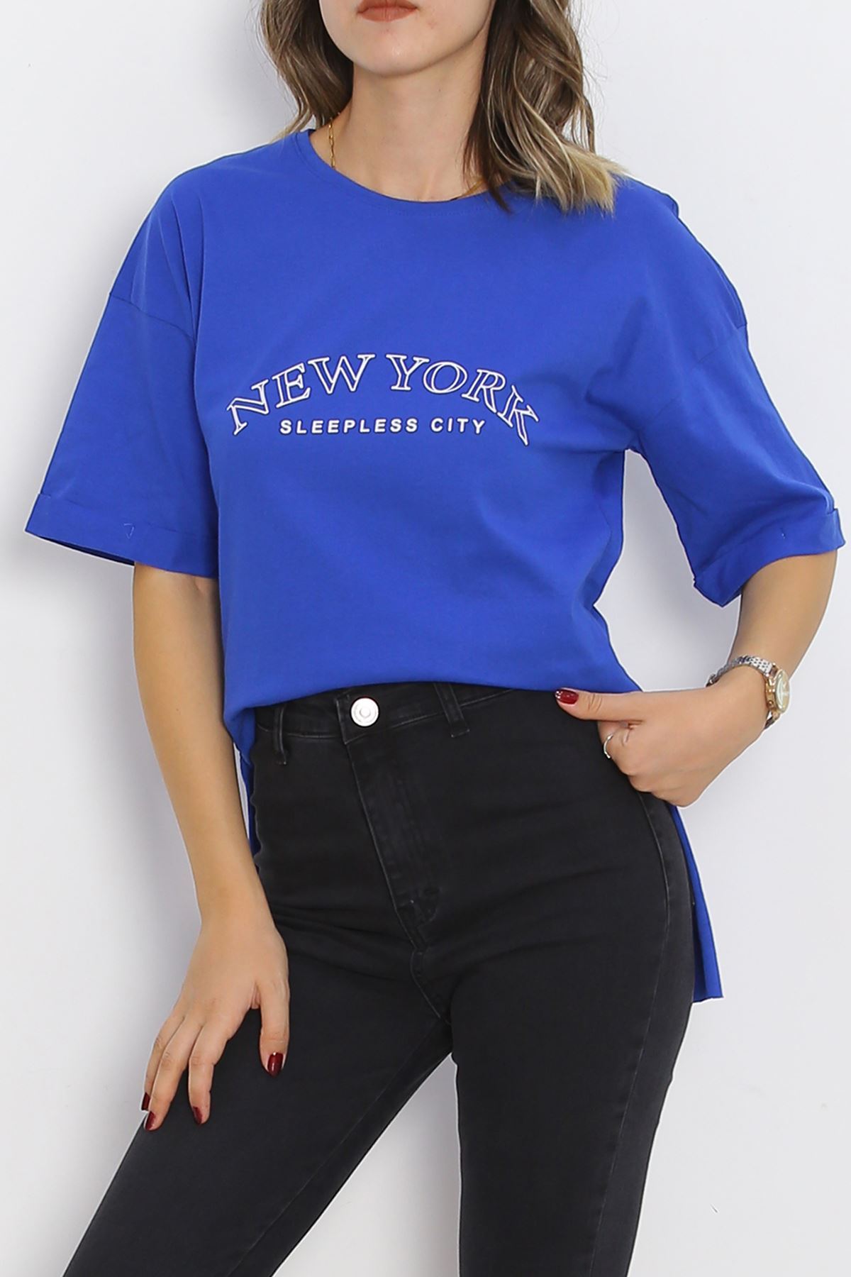 Printed Double Sleeve T-Shirt Saks - 16560.1567.