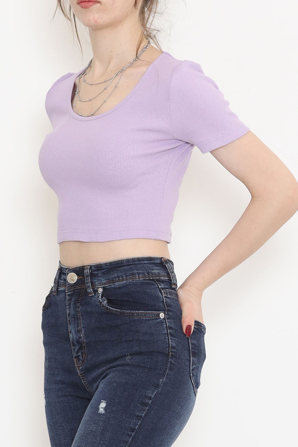 Crop T-shirt Lilac - 18418.1059.