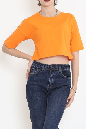 Single Jersey Crop T-shirt Orange - 1111.1567.