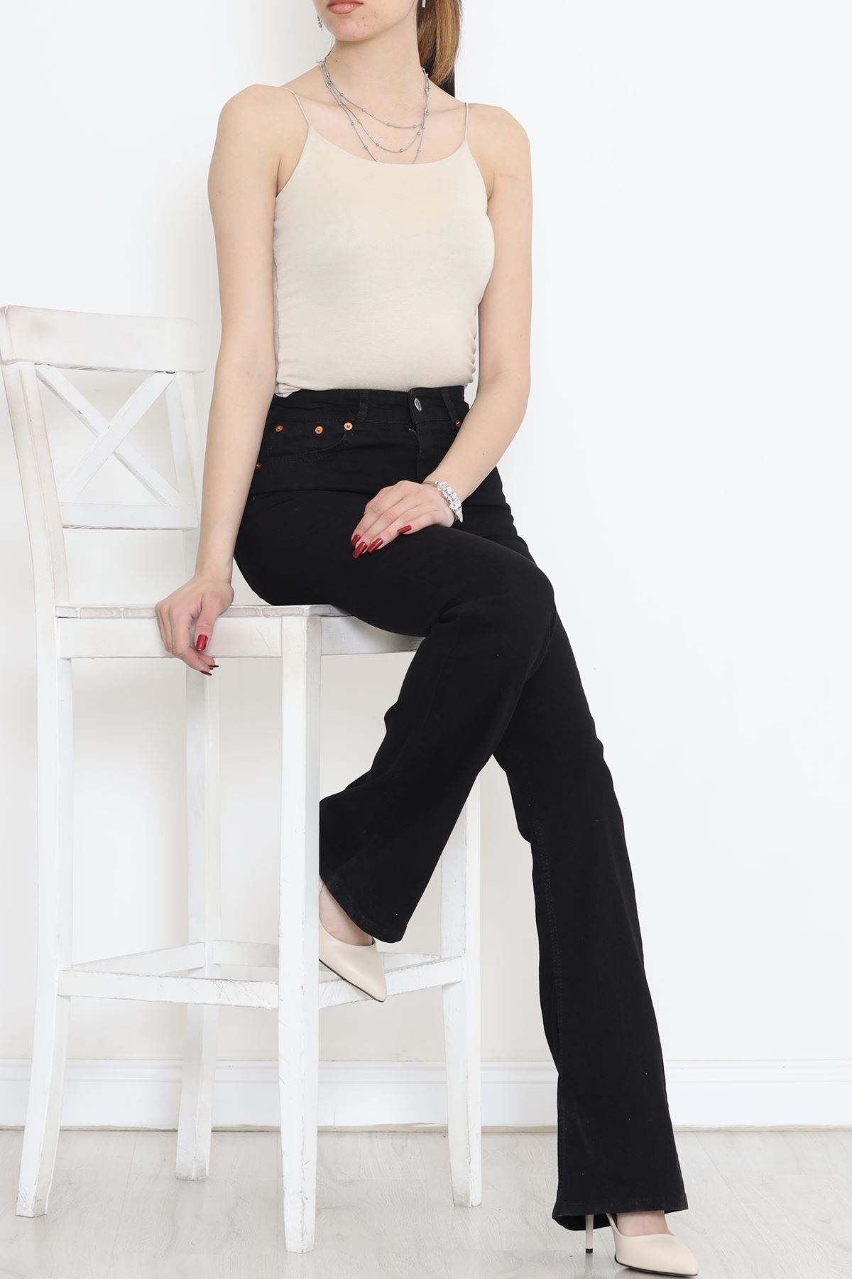 Flared Fade-Free Jeans Black1 - 1248.1431.