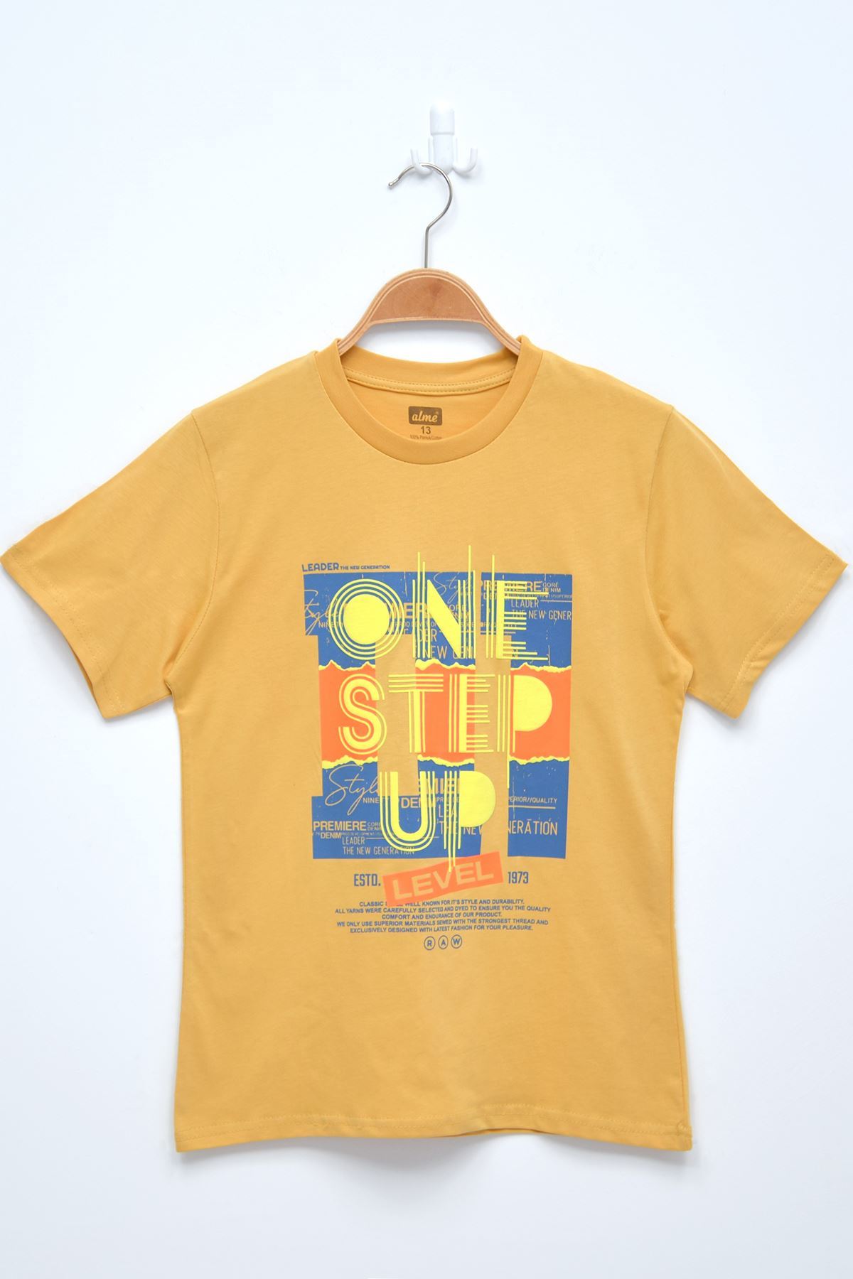 13-16 Years Printed Kids T-Shirt Mustard - 424245.1576.