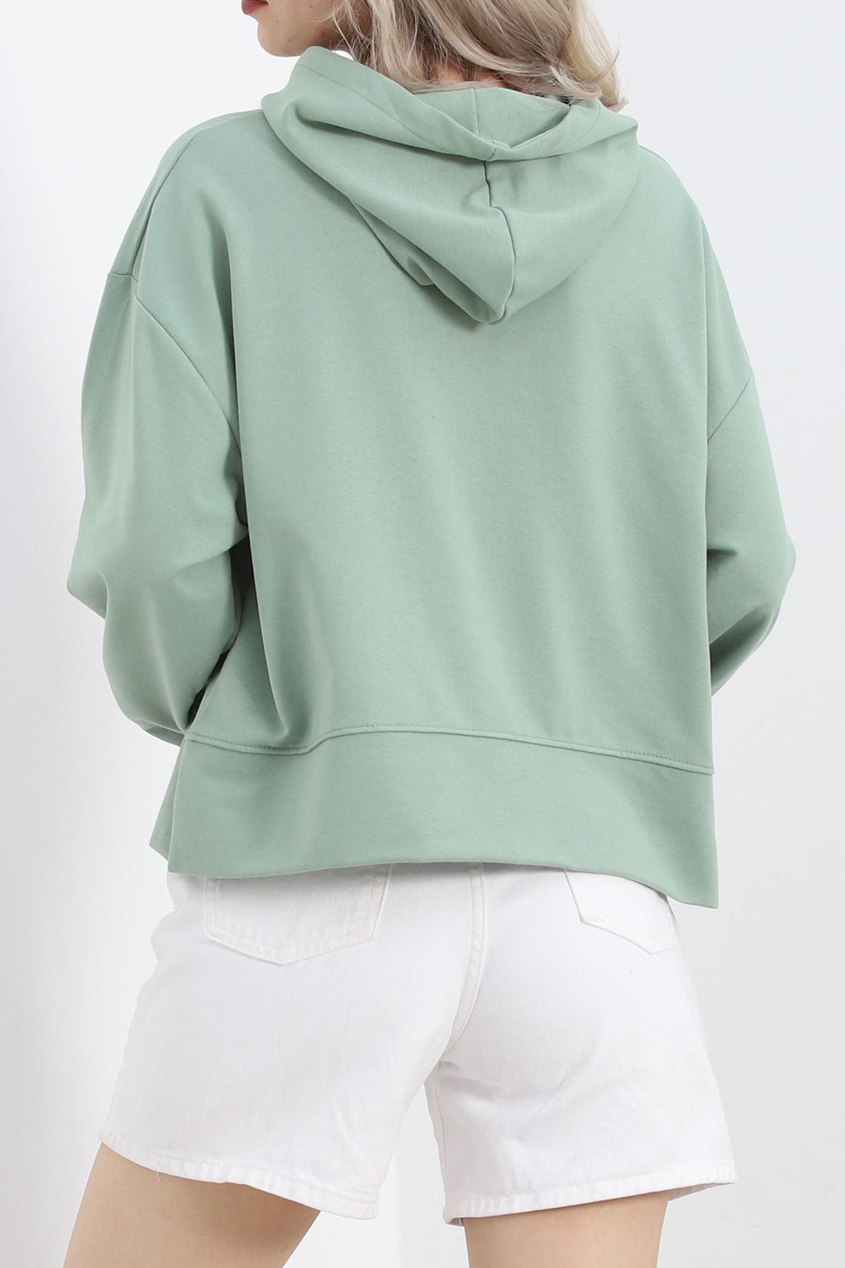 2 İplik Kapşonlu Sweat Mint - 1728.1095.