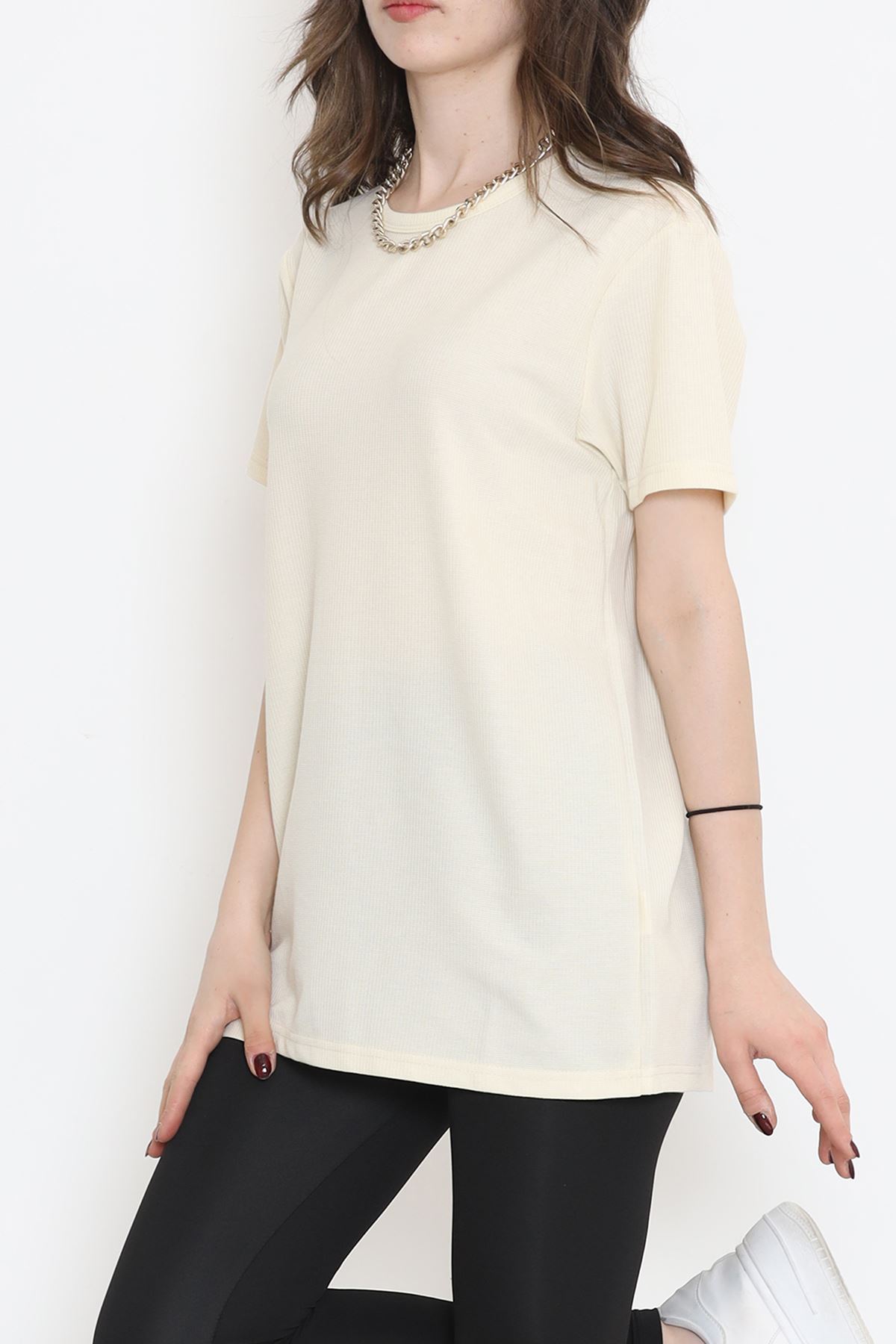 Waffle T-shirt Beige - 152433.275.