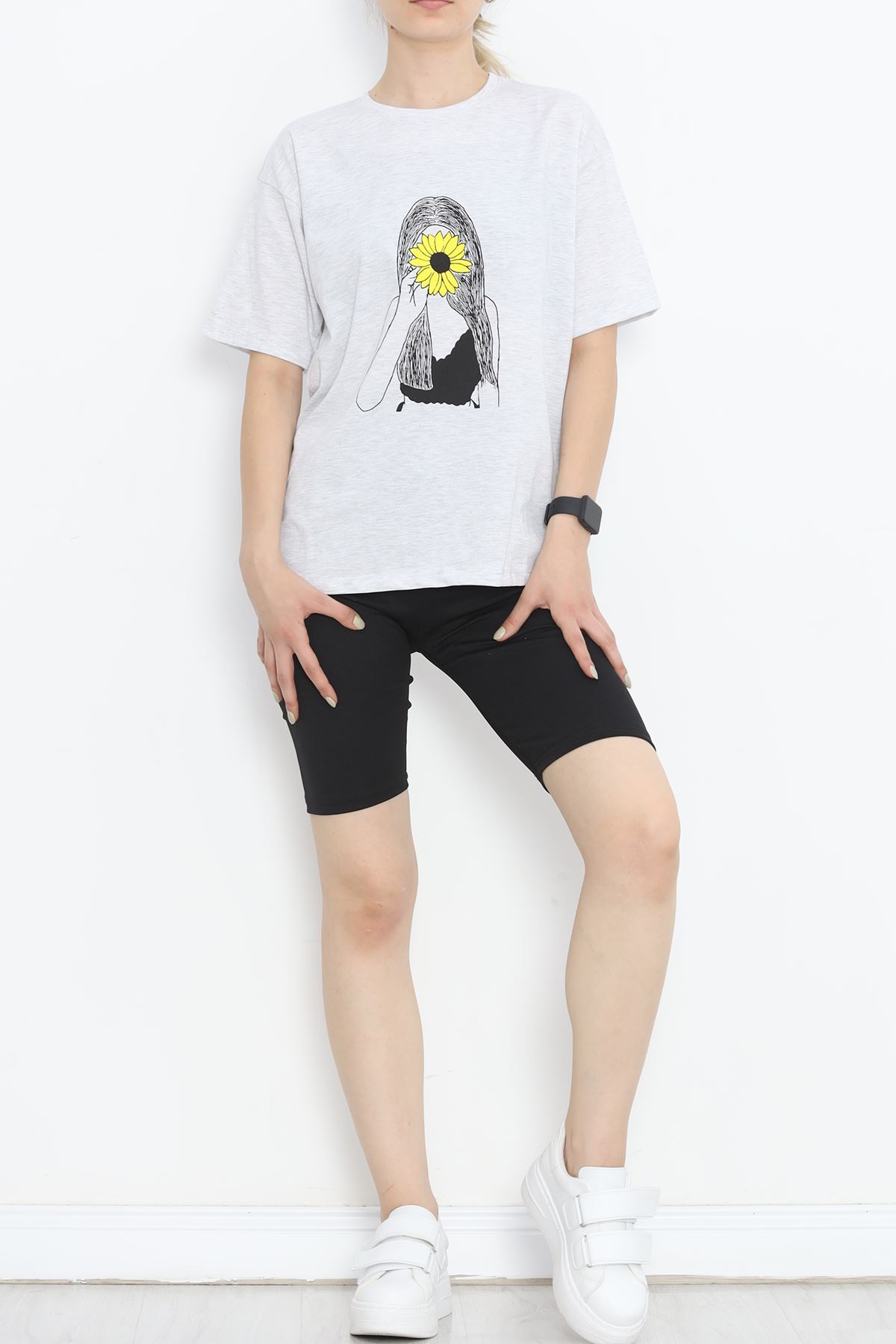 Printed T-shirt Gray - 16521.1567.