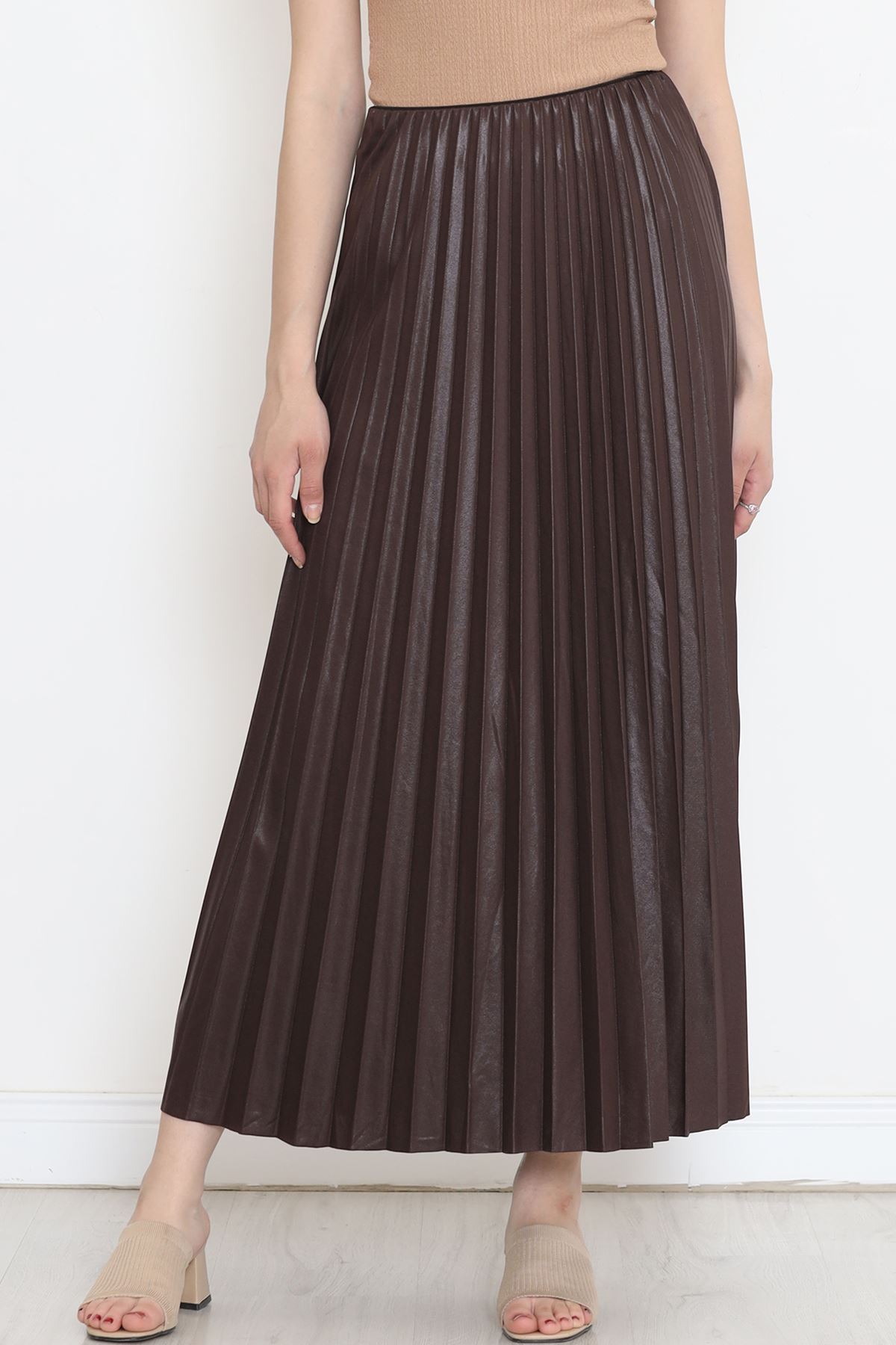 Pleated Skirt Light Brown - 20257.1778.