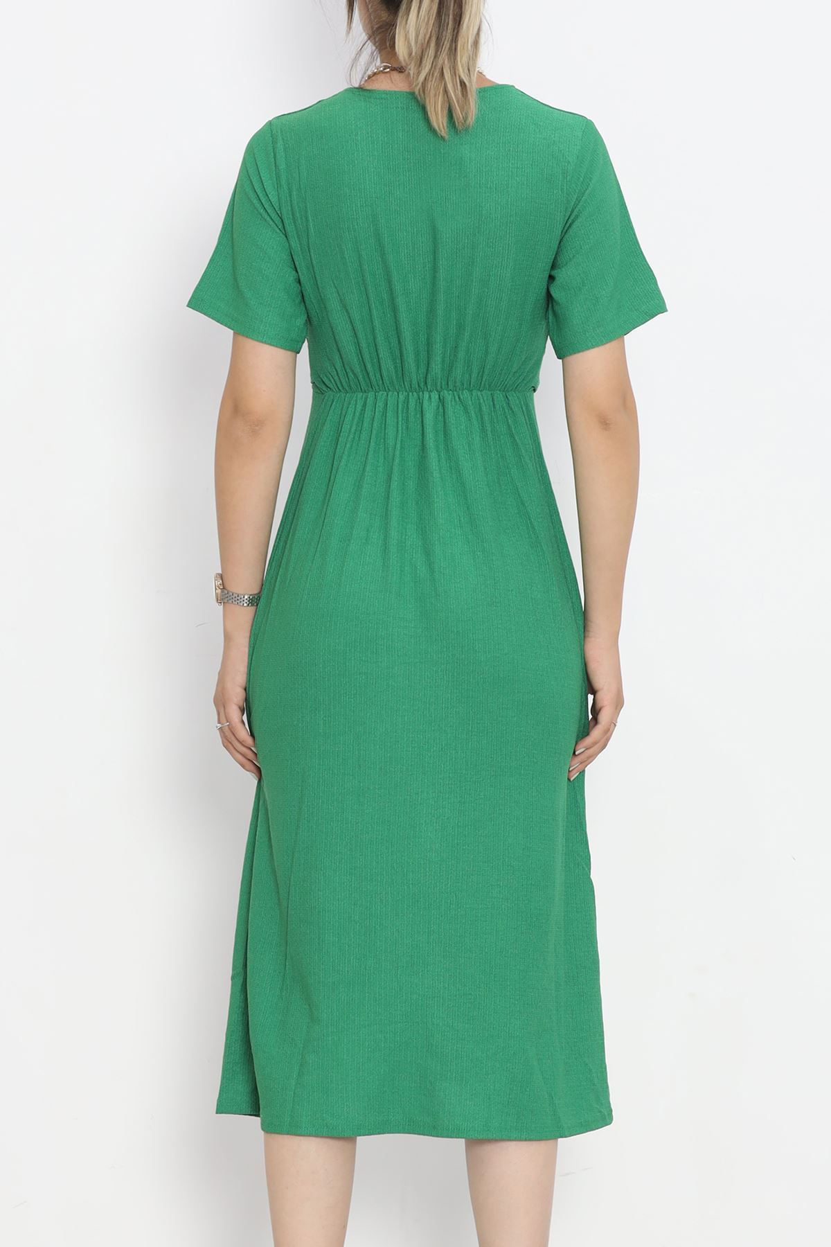 Button Front Dress Green - 12181.1254.