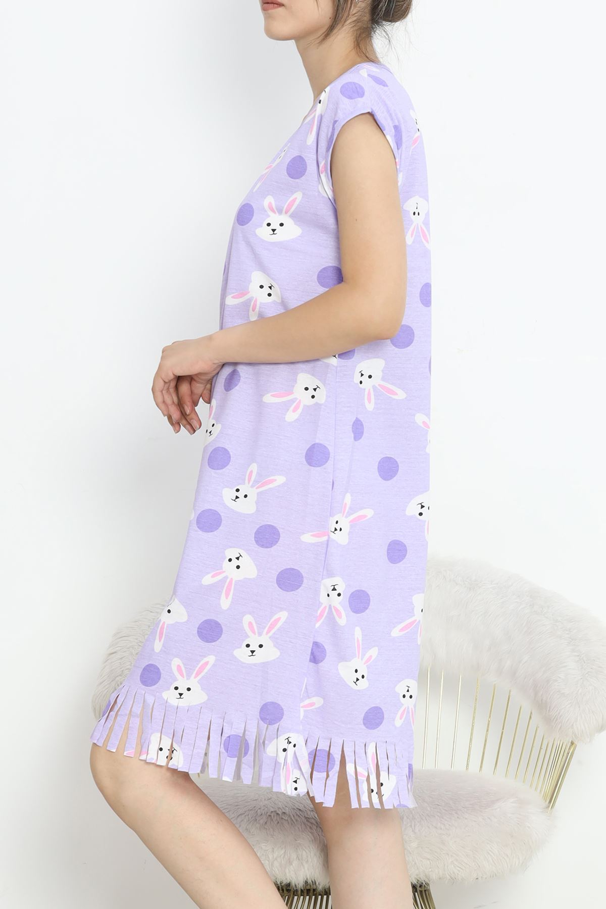 Printed Rotation Tassel Dress Light lilac - 263.1287.