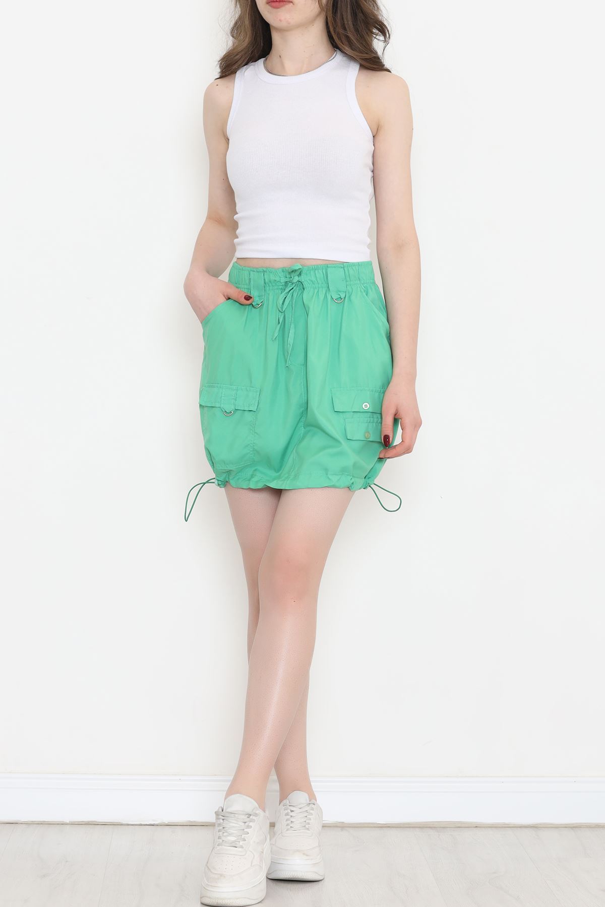 Pocket Detailed Skirt Green - 3467.1595.