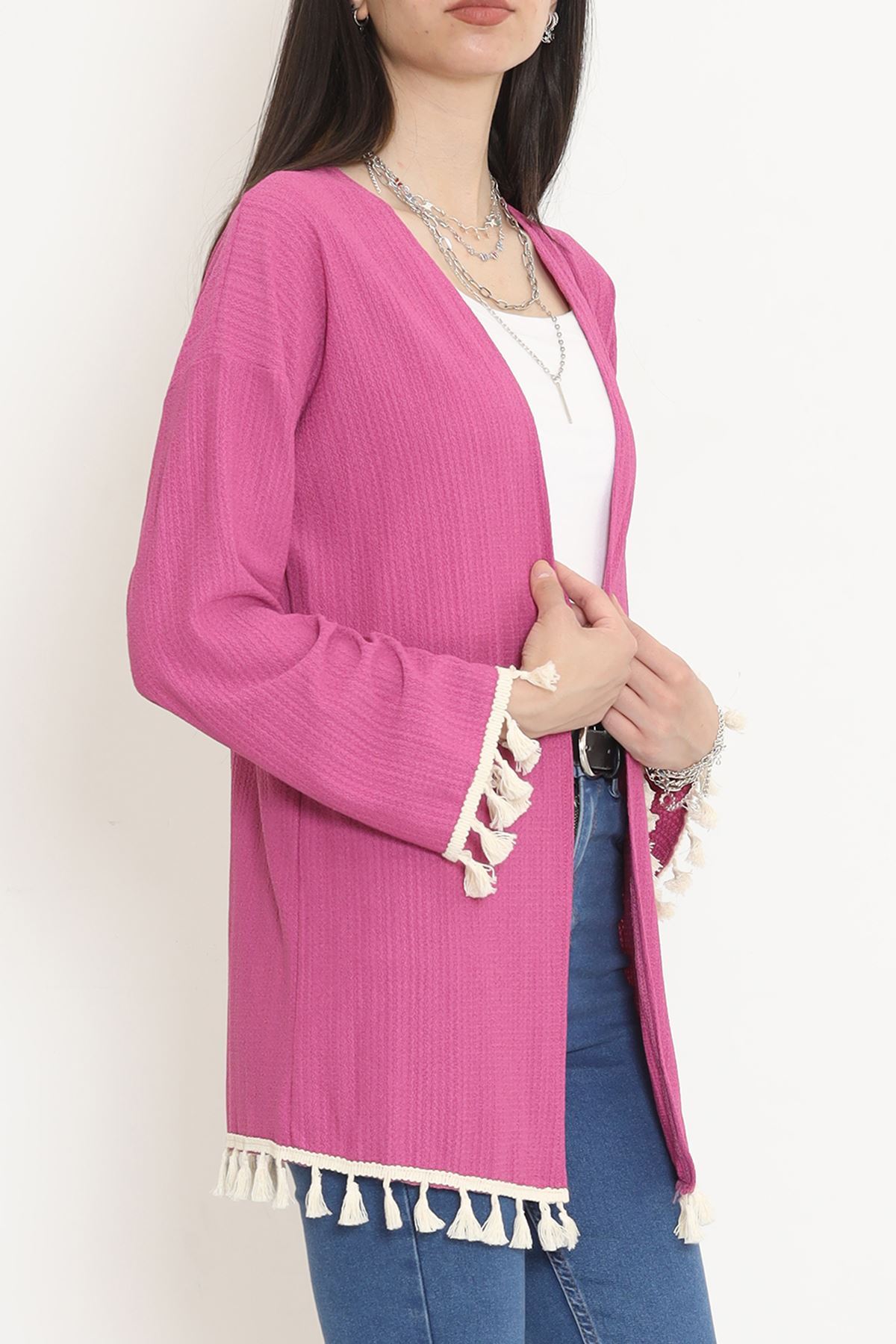 Kimono Fuchsia with Pompom - 12577.631.