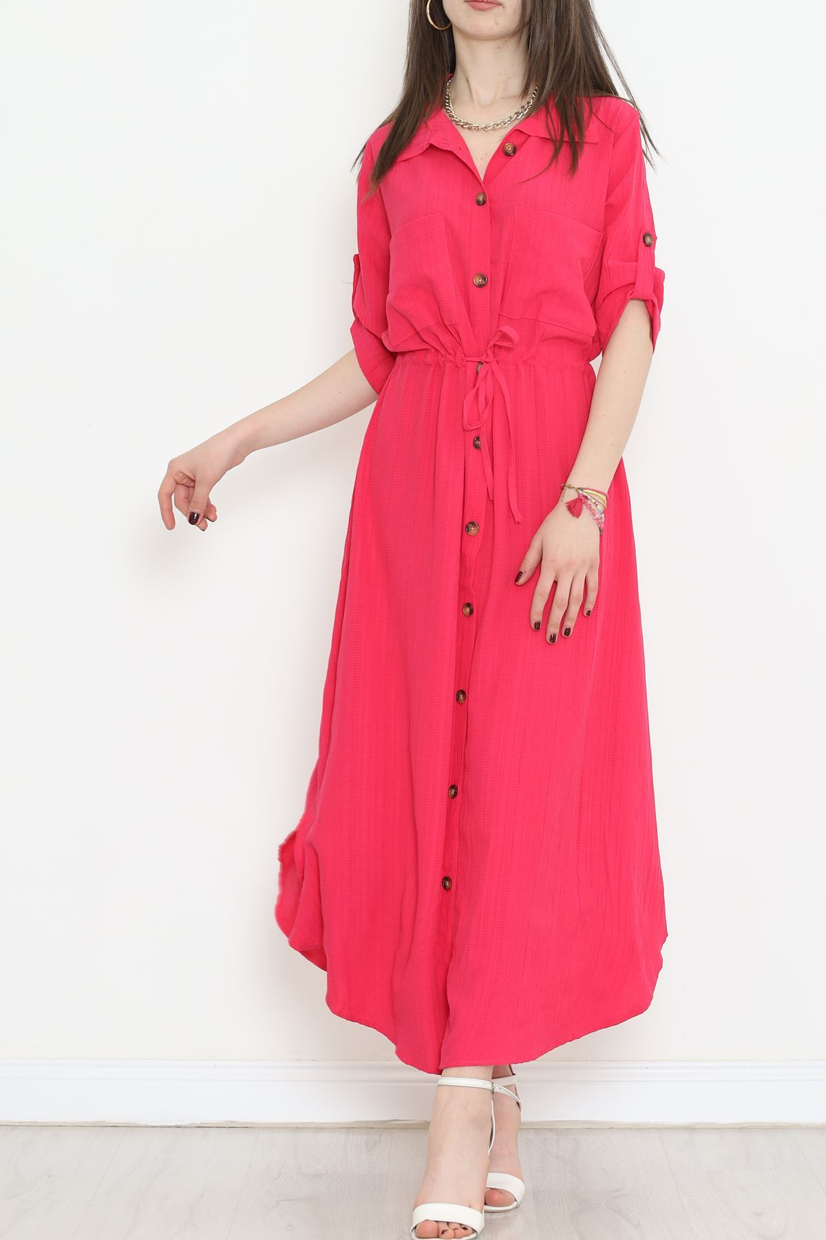 Double Pocket Dress Fuchsia - 152343.701.