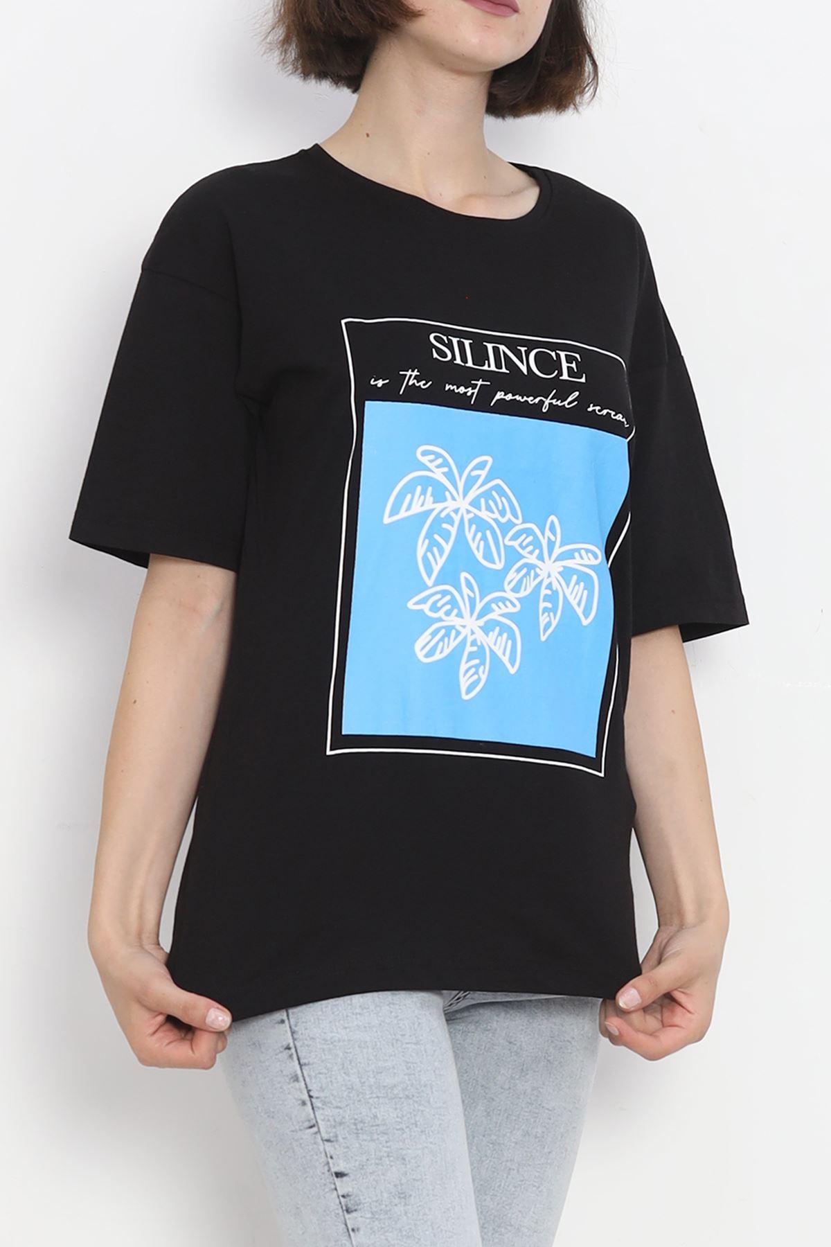 Printed Crew Neck T-shirt Black - 16520.1567.