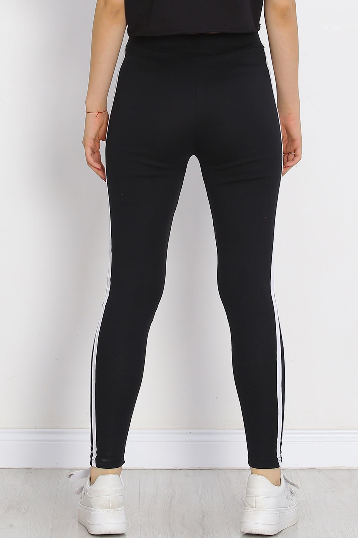 Plus Size Striped Leggings Black and White - 472335.1567.