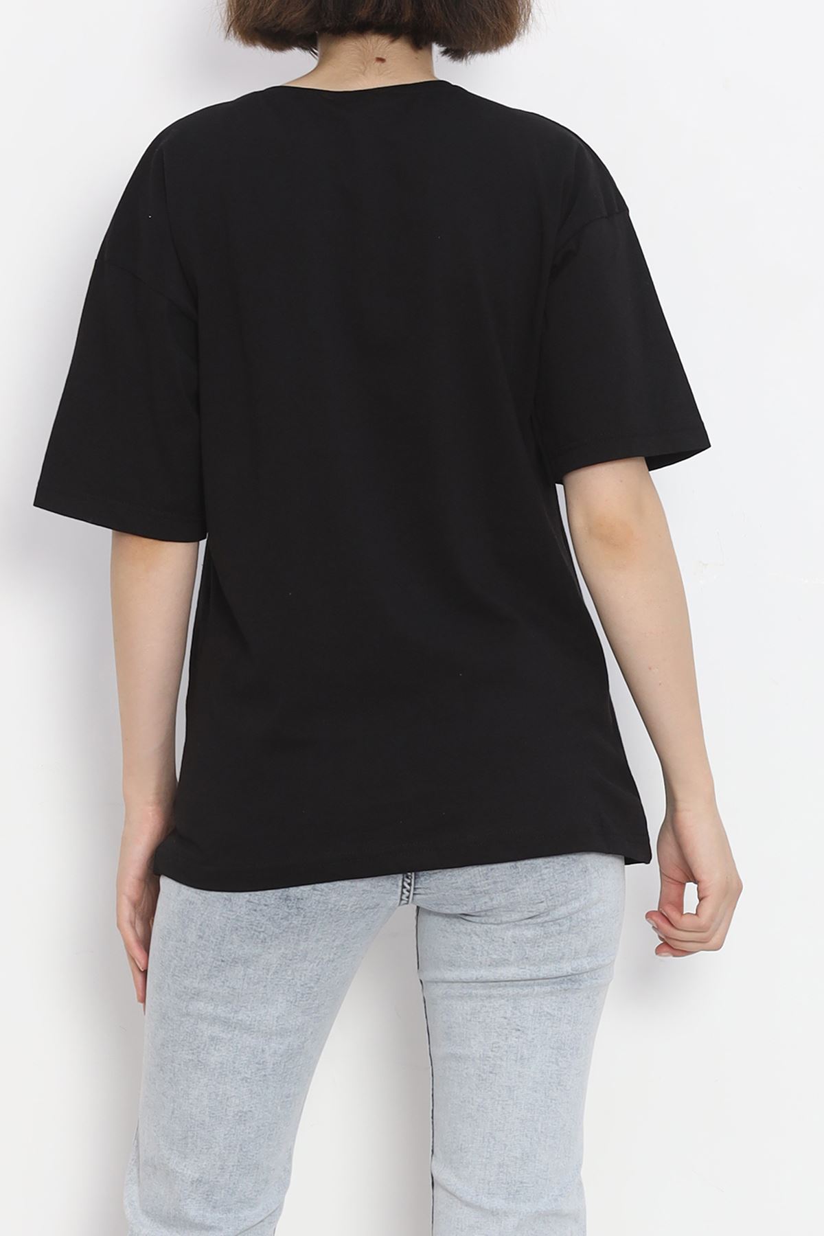 Printed Crew Neck T-shirt Black - 16520.1567.