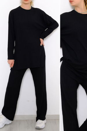 Long Sleeve Fitted Suit Black - 10147.1567.