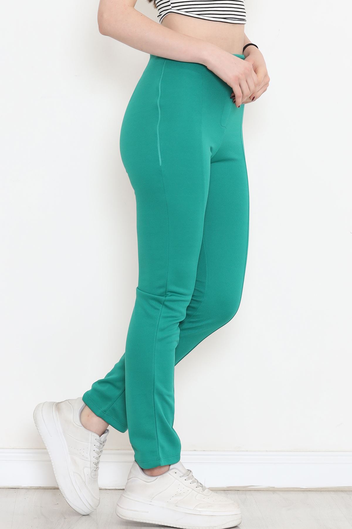 Side Zipper Pants Green - 18412.631.