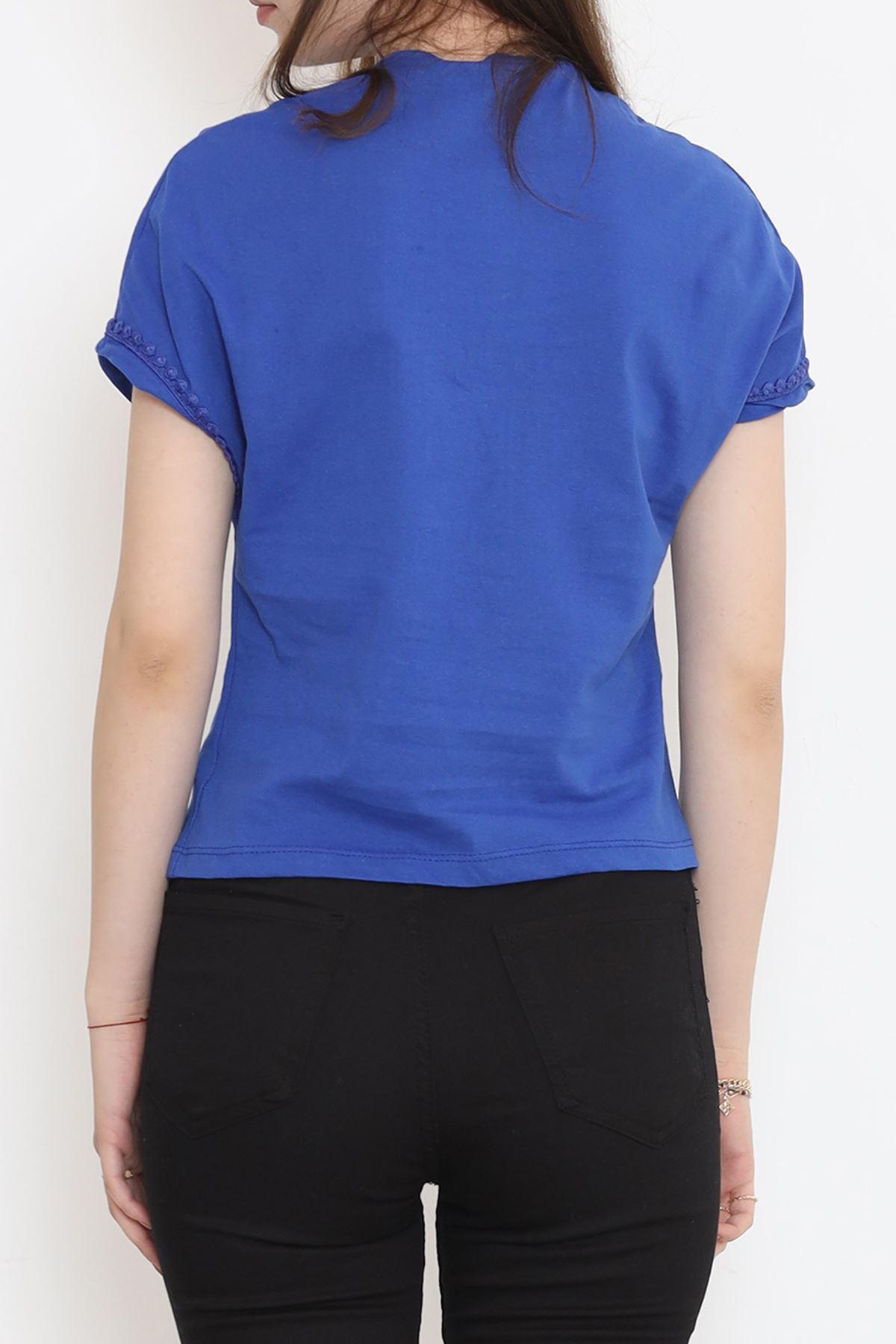 Collar Guipure Single Jersey T-Shirt Saks - 16489.1567.