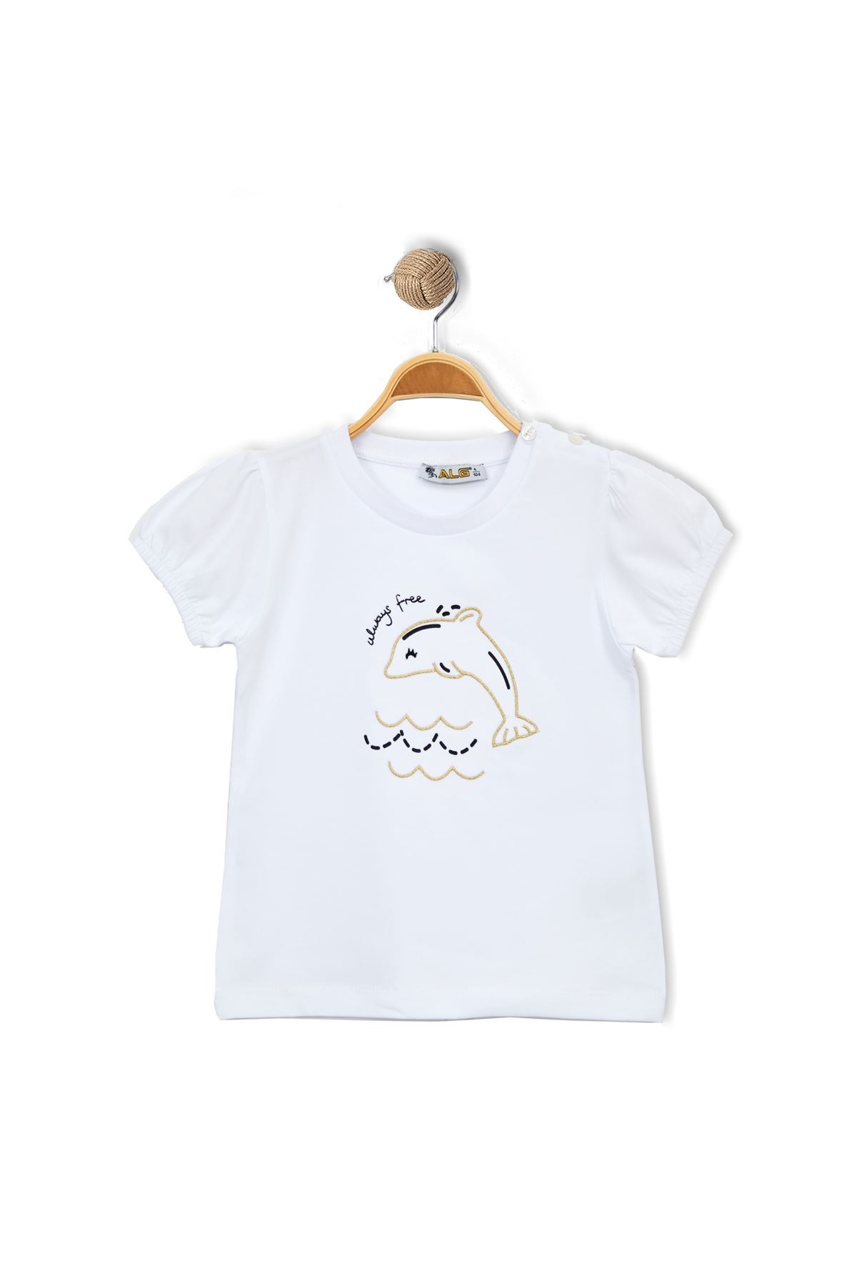 1-4 Years Embroidered T-shirt Whitegold - 524421.1576.