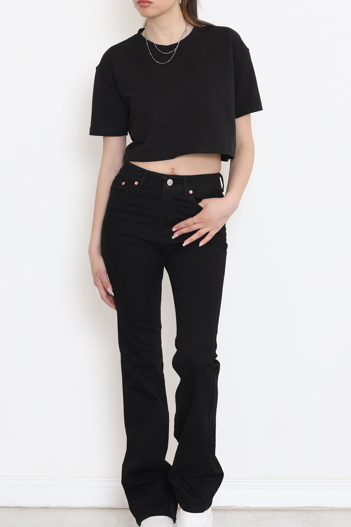 Flared Jeans Black1 - 11614.1431.