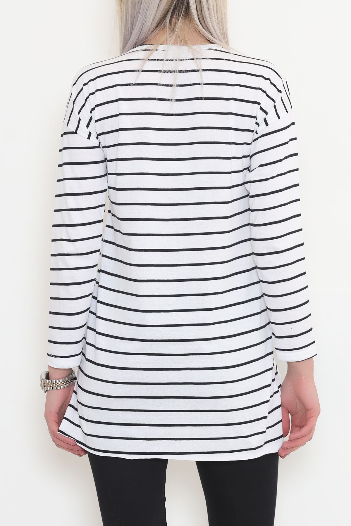 Striped Tunic White and Black - 11313.1567.