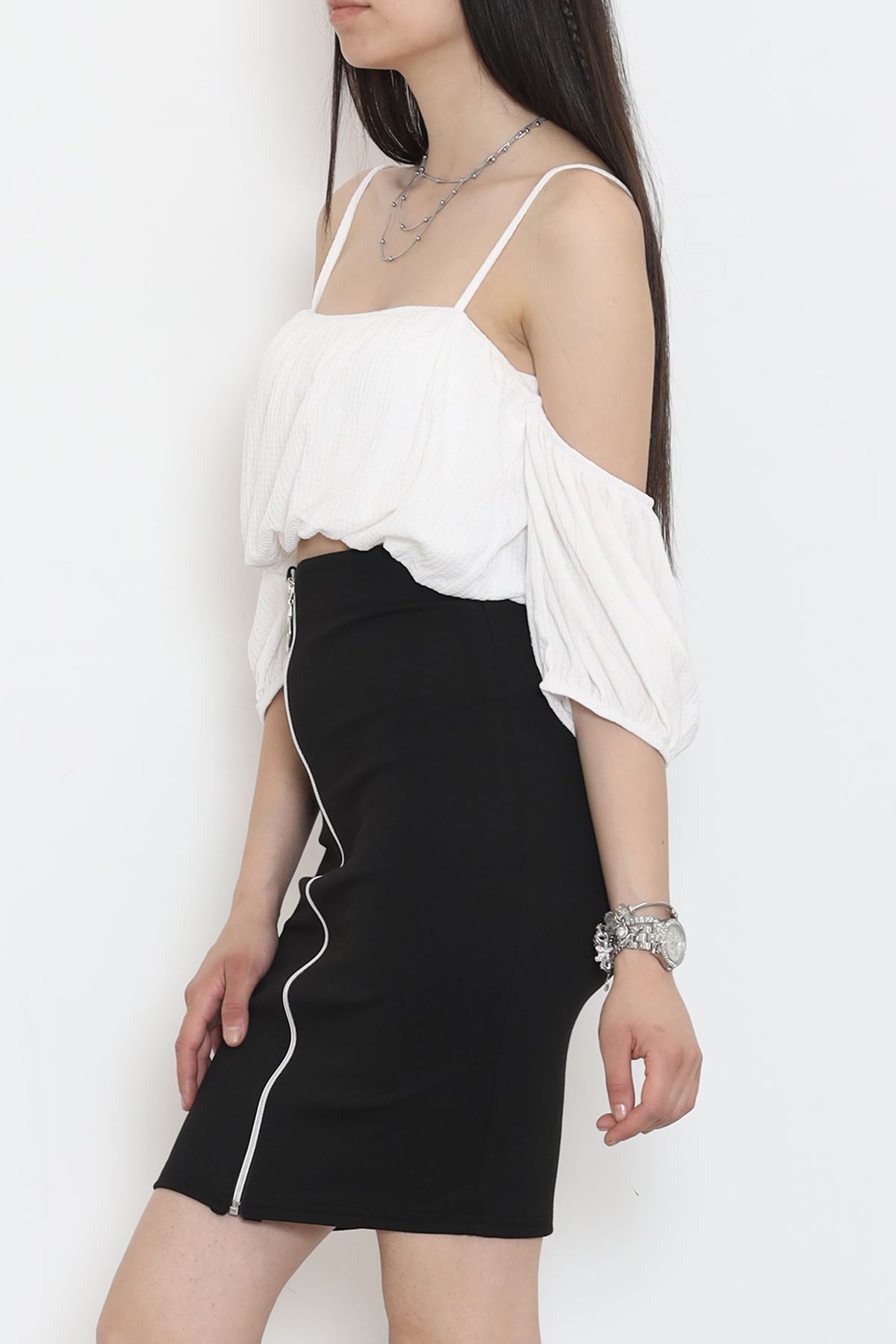 Strappy Burgundy Blouse White - 12593.631.