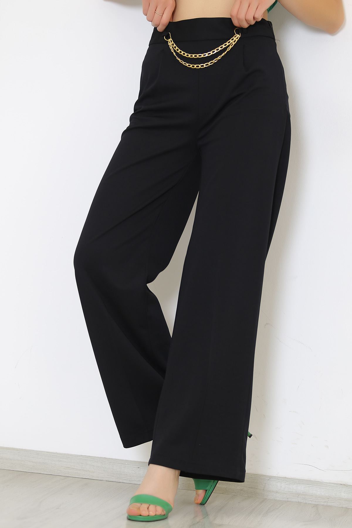 Chain Shaggy Pants Black - 24200.683.