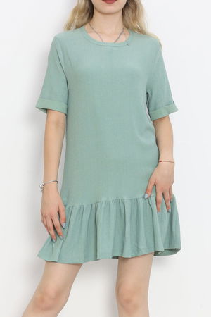 Short Sleeve Burümcük Dress Mint - 18877.1059.