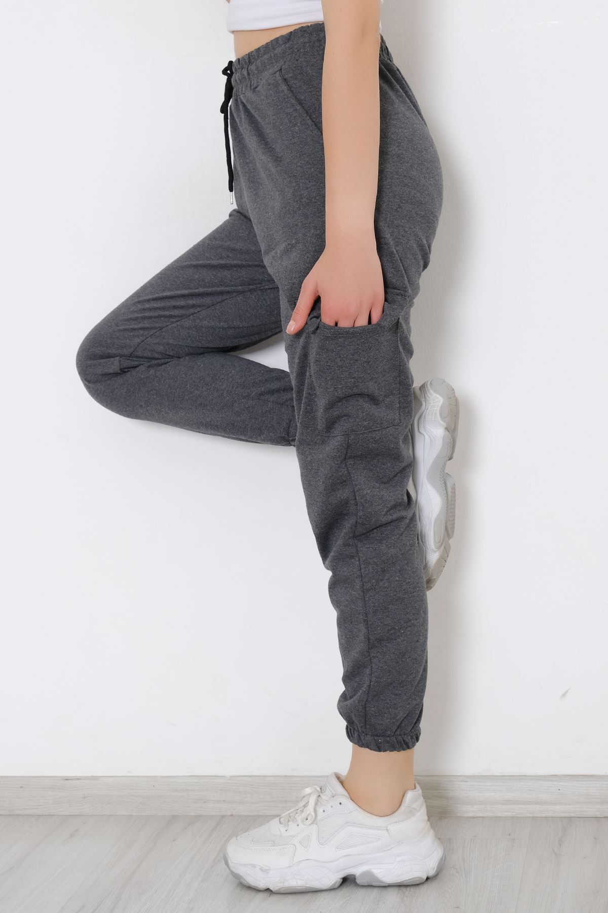 Cargo Pocket Sweatpants Smoked - 9238.1250.