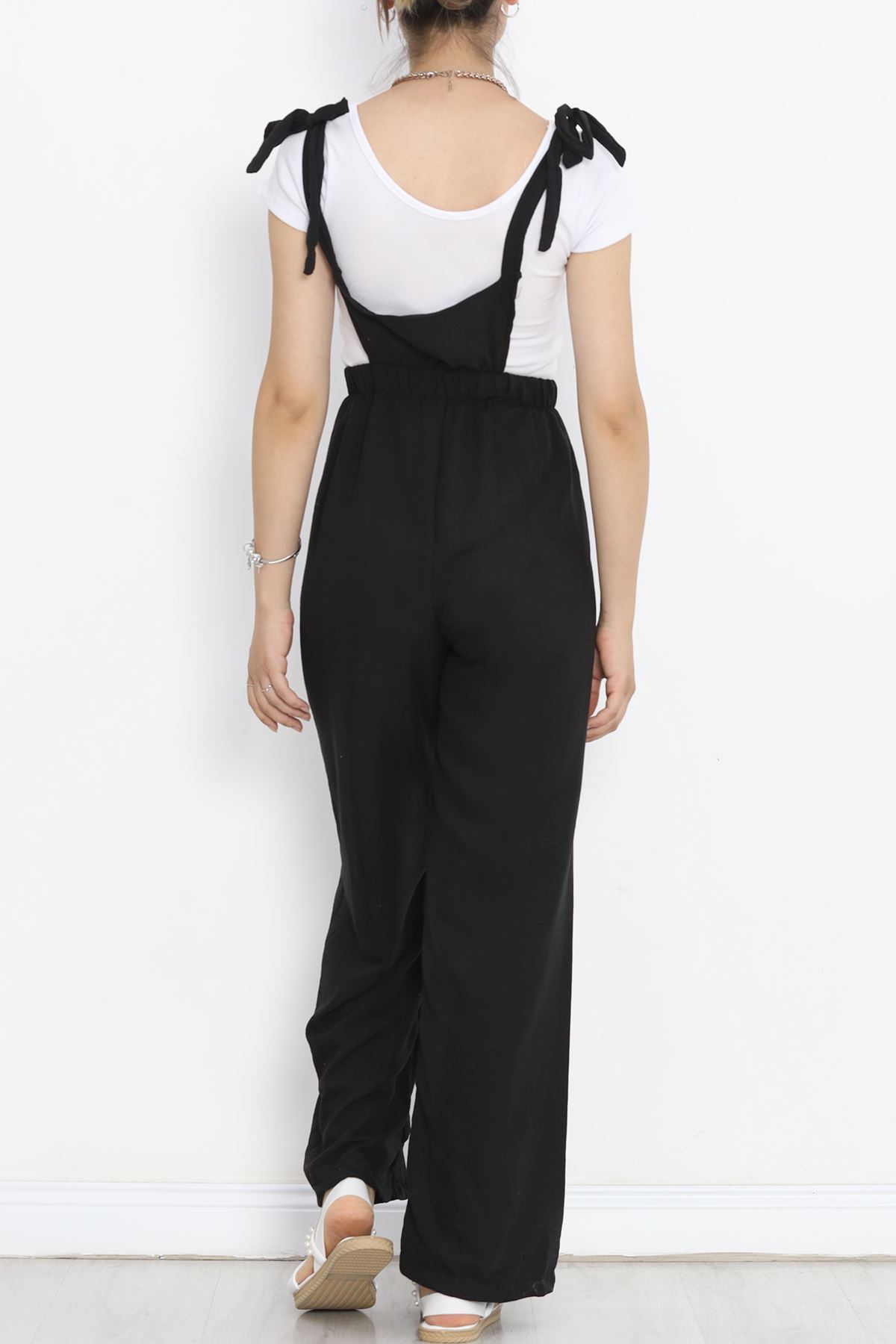 Jumpsuit Black with Elastic Waist - 18530.683.