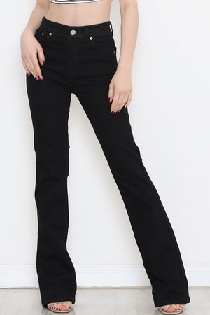 Flared Fade-Free Jeans Black - 1248.1431.