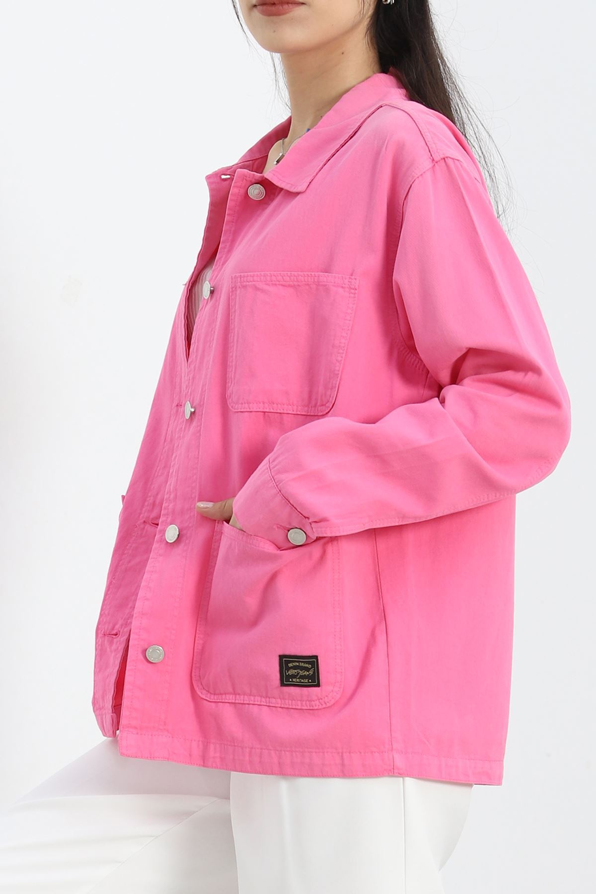 Worker Denim Ceket Pembe - 2374.1367.