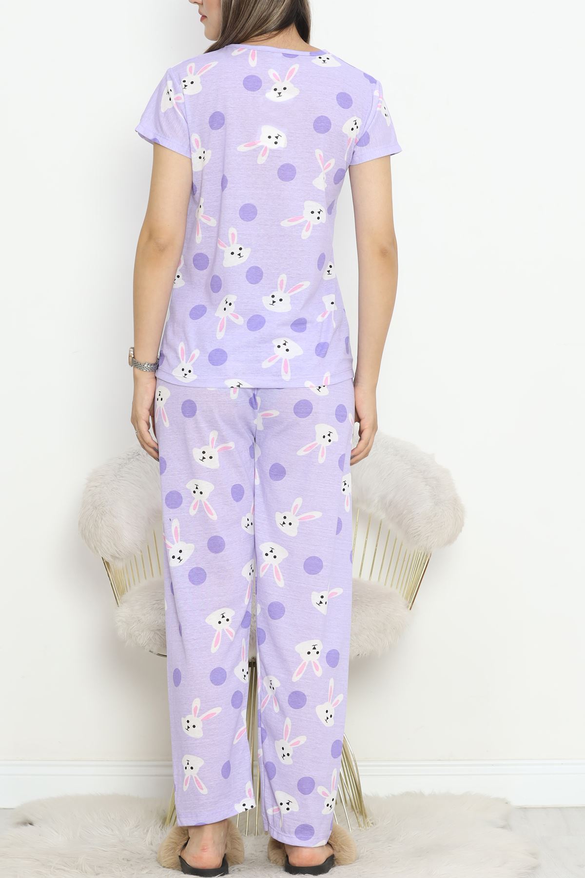 Patterned Pajama Set Açıklila - 130.1287.